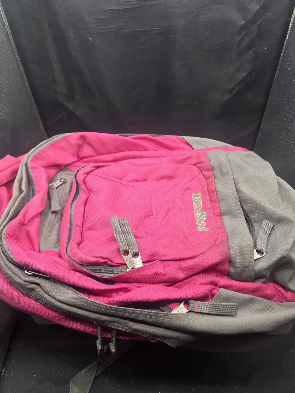 JanSport Women's‎ Pink and Gray Daypack Backpack